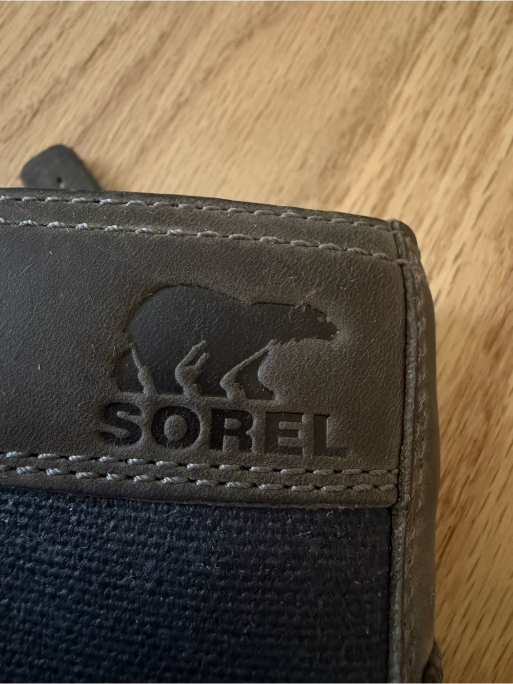 Sorel Emelie Conquest Leather Waterproof Lace Up Boots Gray Brown Size 8 - Picture 7 of 11